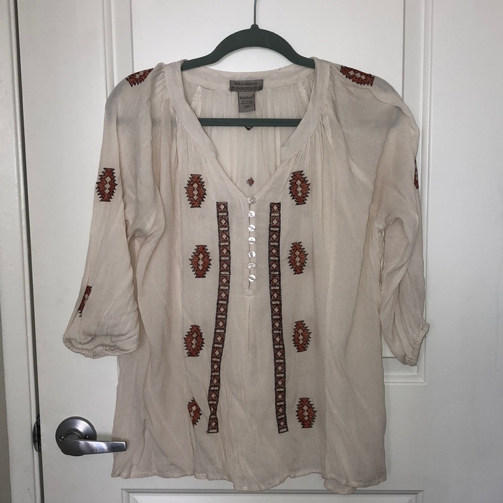 World Market tunic top